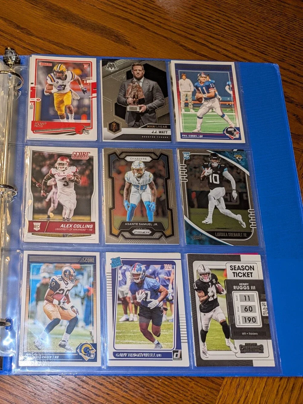 NFL Football Cards Binder 🔥 NFL Football Trading Cards Collection Lot 🏈